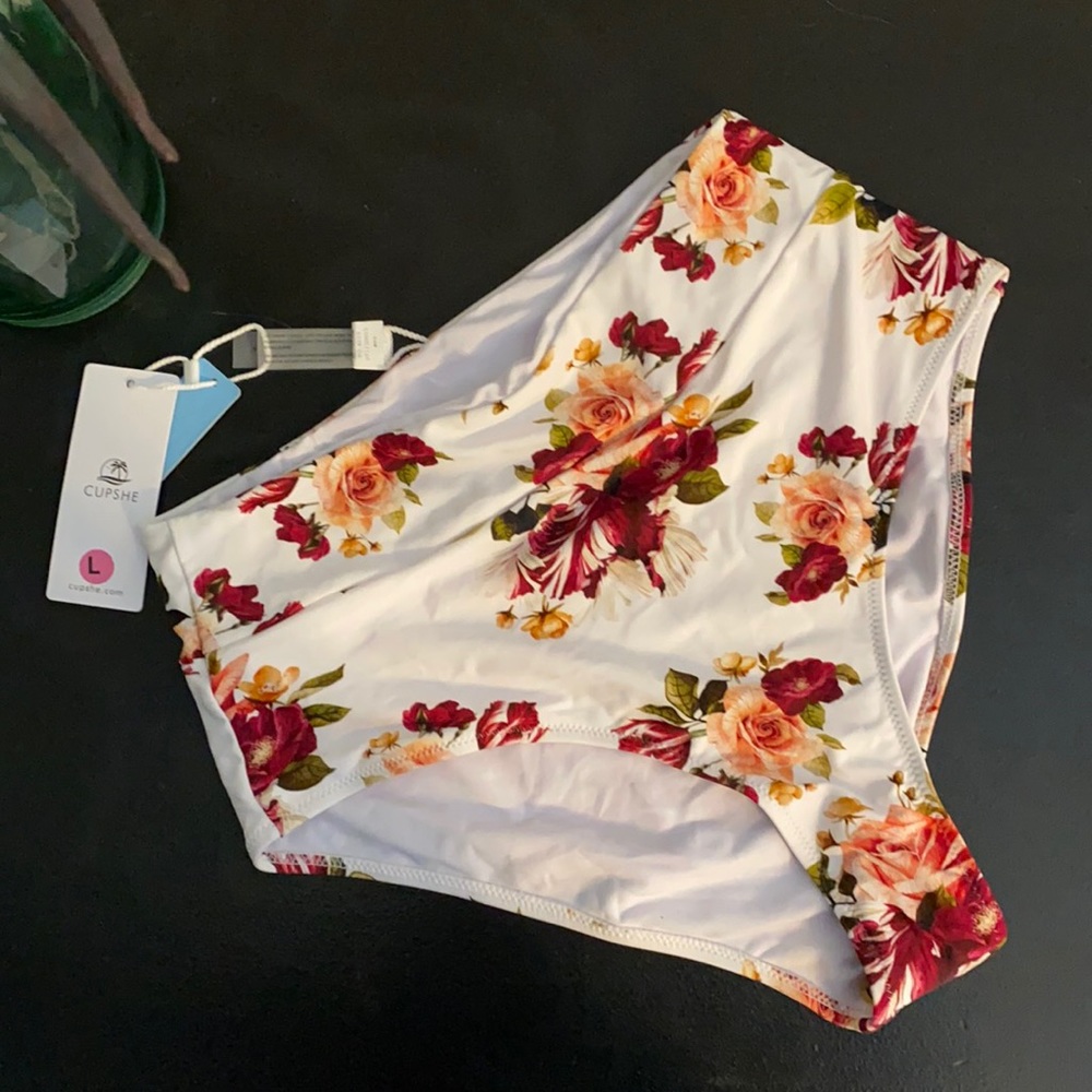 High waist bikini bottom